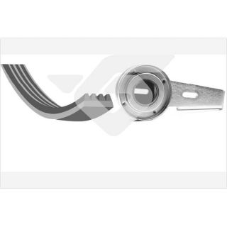 V formos rumbuotas diržas, komplektas HUTCHINSON KHV 21