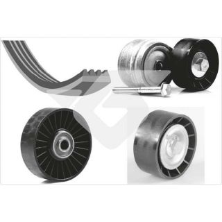 V formos rumbuotas diržas, komplektas HUTCHINSON KHV 212