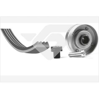 V formos rumbuotas diržas, komplektas HUTCHINSON KHV 222