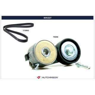 V formos rumbuotas diržas, komplektas HUTCHINSON KHV 227