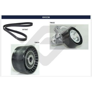 V formos rumbuotas diržas, komplektas HUTCHINSON KHV 236