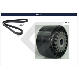 V formos rumbuotas diržas, komplektas HUTCHINSON KHV 237