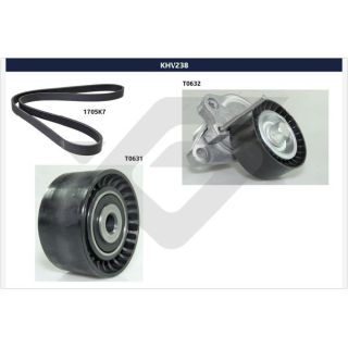 V formos rumbuotas diržas, komplektas HUTCHINSON KHV 238