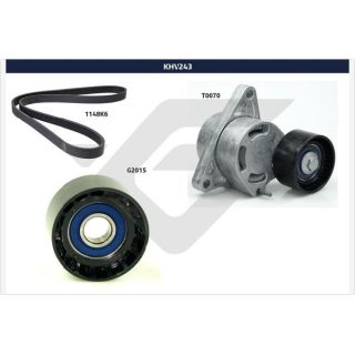 V formos rumbuotas diržas, komplektas HUTCHINSON KHV 243