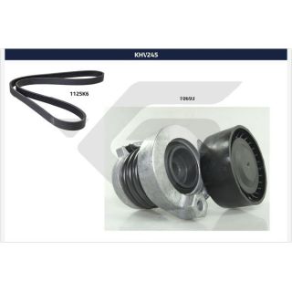 V formos rumbuotas diržas, komplektas HUTCHINSON KHV 245