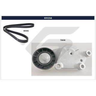 V formos rumbuotas diržas, komplektas HUTCHINSON KHV 246