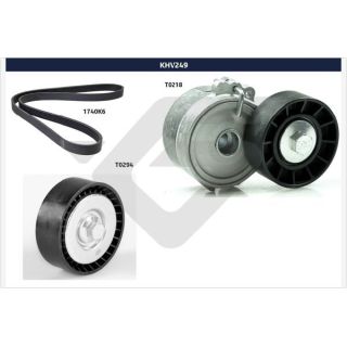 V formos rumbuotas diržas, komplektas HUTCHINSON KHV 249