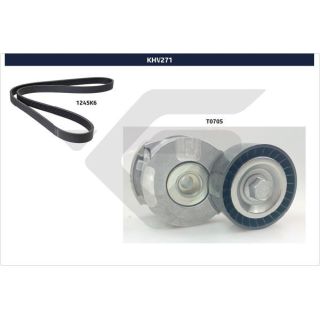 V formos rumbuotas diržas, komplektas HUTCHINSON KHV 271