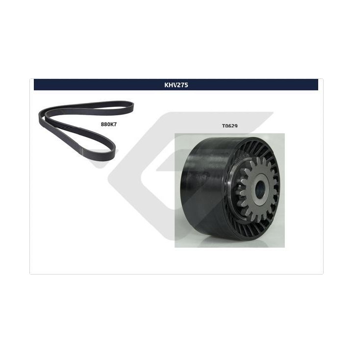 V formos rumbuotas diržas, komplektas HUTCHINSON KHV 275