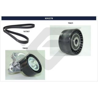 V formos rumbuotas diržas, komplektas HUTCHINSON KHV 278