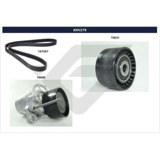 V formos rumbuotas diržas, komplektas HUTCHINSON KHV 279