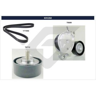 V formos rumbuotas diržas, komplektas HUTCHINSON KHV 282