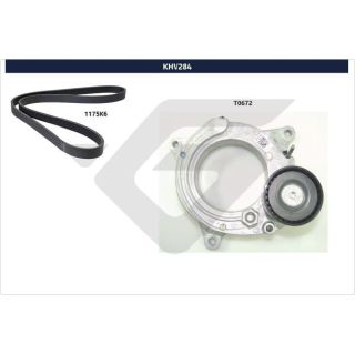 V formos rumbuotas diržas, komplektas HUTCHINSON KHV 284