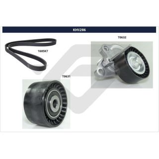 V formos rumbuotas diržas, komplektas HUTCHINSON KHV 286