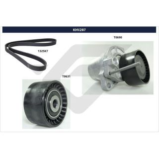 V formos rumbuotas diržas, komplektas HUTCHINSON KHV 287