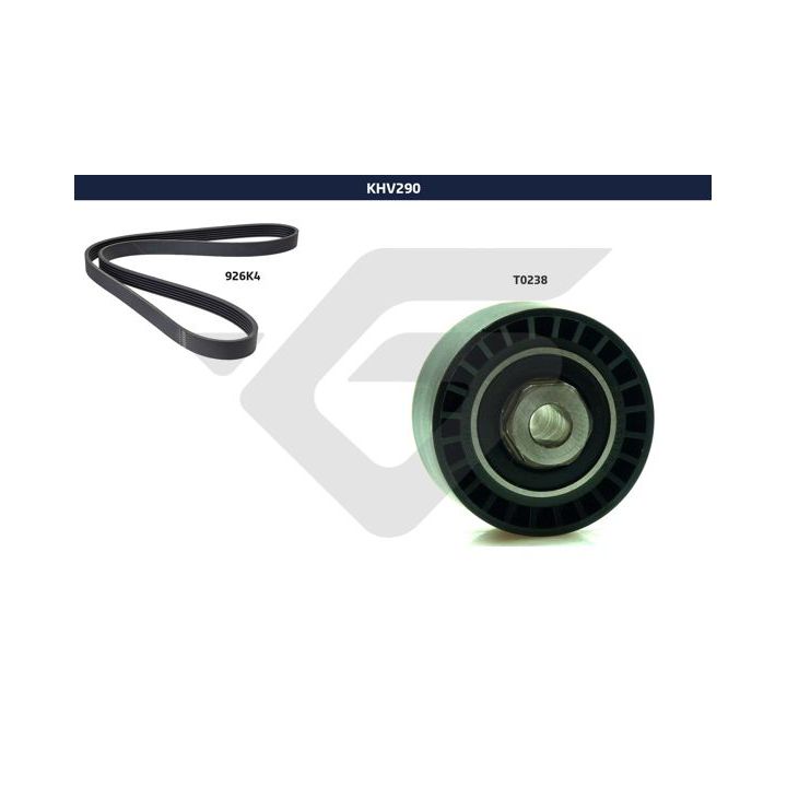 V formos rumbuotas diržas, komplektas HUTCHINSON KHV 290