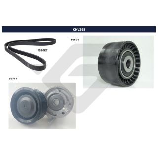 V formos rumbuotas diržas, komplektas HUTCHINSON KHV 295