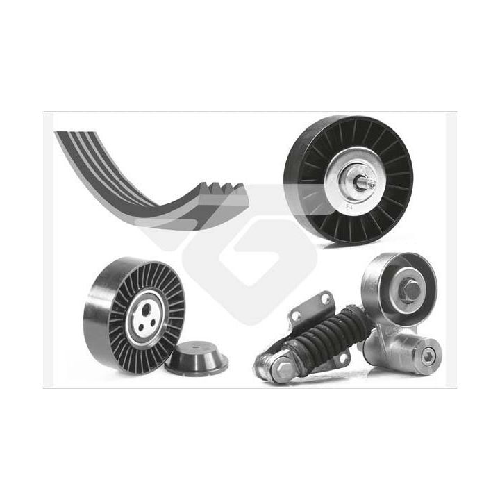 V formos rumbuotas diržas, komplektas HUTCHINSON KHV 48