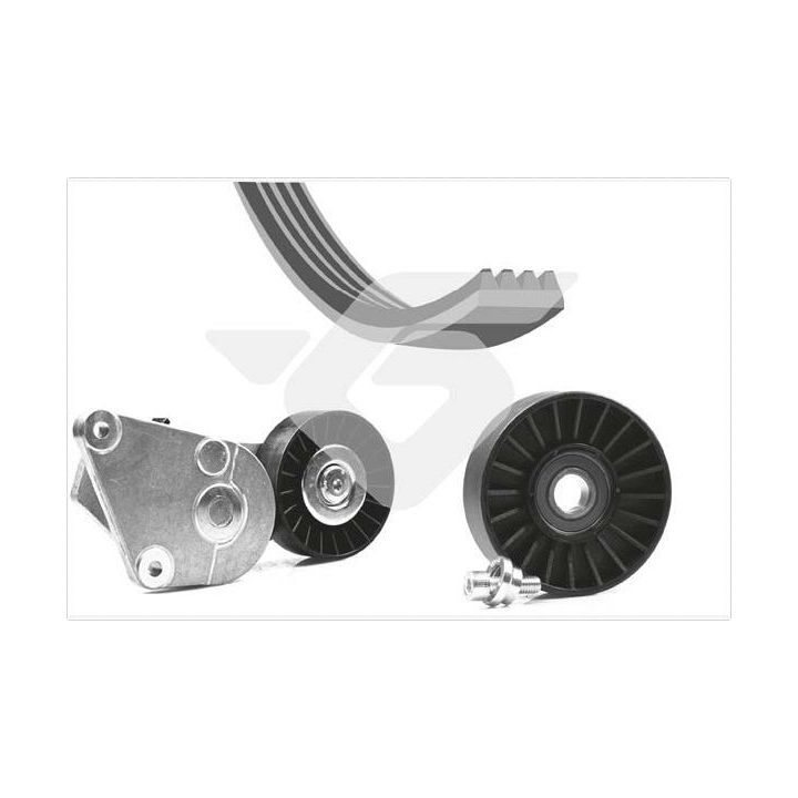 V formos rumbuotas diržas, komplektas HUTCHINSON KHV 58