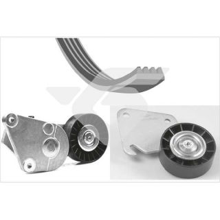 V formos rumbuotas diržas, komplektas HUTCHINSON KHV 61