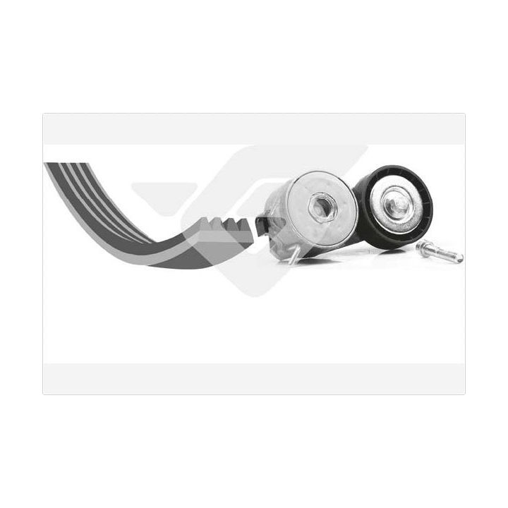 V formos rumbuotas diržas, komplektas HUTCHINSON KHV 66