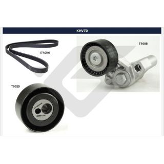 V formos rumbuotas diržas, komplektas HUTCHINSON KHV 70