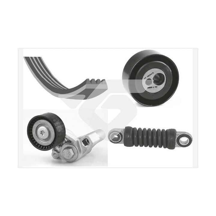 V formos rumbuotas diržas, komplektas HUTCHINSON KHV 85