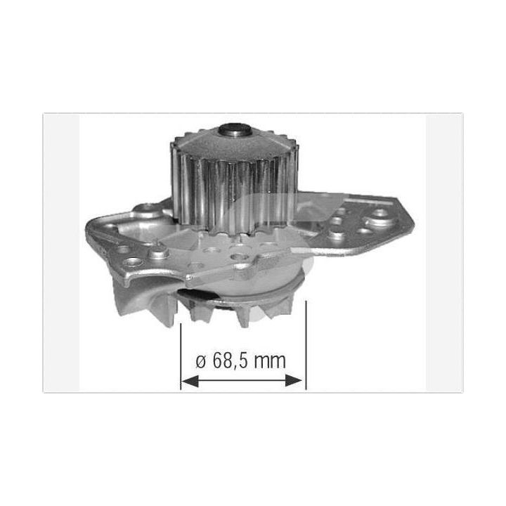 Vandens siurblys, variklio aušinimas HUTCHINSON WP09