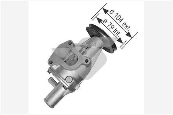 Vandens siurblys, variklio aušinimas HUTCHINSON WP226