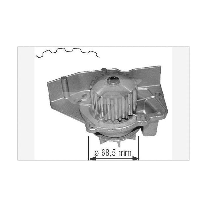 Vandens siurblys, variklio aušinimas HUTCHINSON WP26