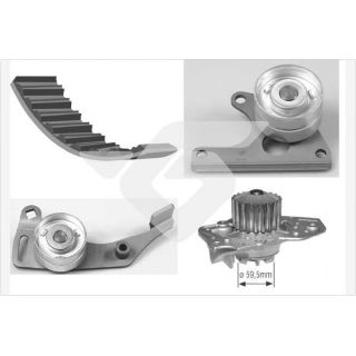 Vandens siurblio ir paskirstymo diržo komplektas HUTCHINSON KH 06WP01