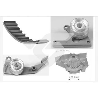 Vandens siurblio ir paskirstymo diržo komplektas HUTCHINSON KH 06WP12