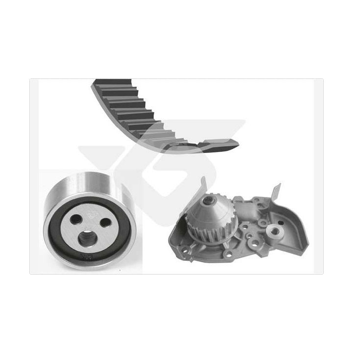 Vandens siurblio ir paskirstymo diržo komplektas HUTCHINSON KH 07WP28