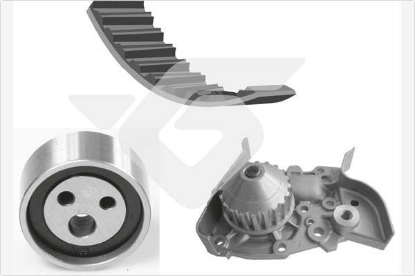 Vandens siurblio ir paskirstymo diržo komplektas HUTCHINSON KH 07WP28