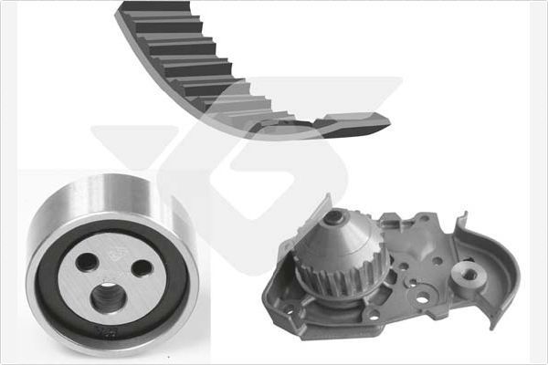 Vandens siurblio ir paskirstymo diržo komplektas HUTCHINSON KH 07WP29