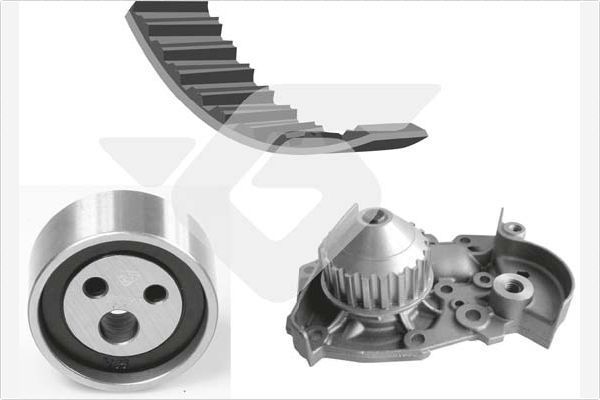 Vandens siurblio ir paskirstymo diržo komplektas HUTCHINSON KH 07WP53