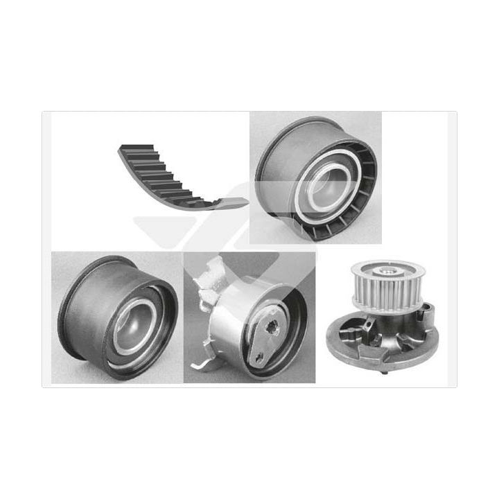 Vandens siurblio ir paskirstymo diržo komplektas HUTCHINSON KH 113WP50