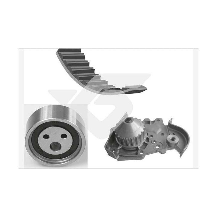 Vandens siurblio ir paskirstymo diržo komplektas HUTCHINSON KH 127WP29