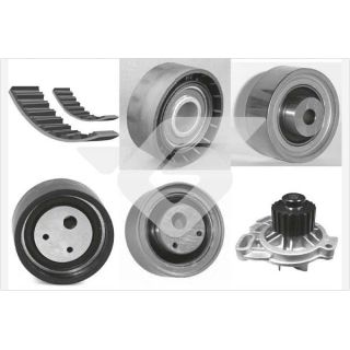 Vandens siurblio ir paskirstymo diržo komplektas HUTCHINSON KH 133WP14