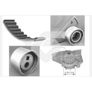 Vandens siurblio ir paskirstymo diržo komplektas HUTCHINSON KH 135WP12