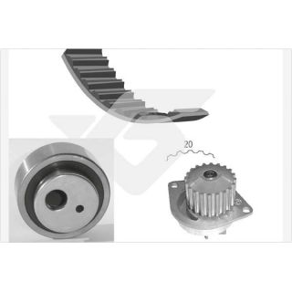 Vandens siurblio ir paskirstymo diržo komplektas HUTCHINSON KH 13WP17