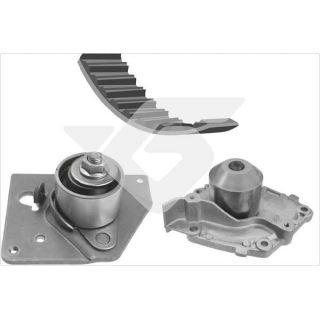 Vandens siurblio ir paskirstymo diržo komplektas HUTCHINSON KH 151WP55