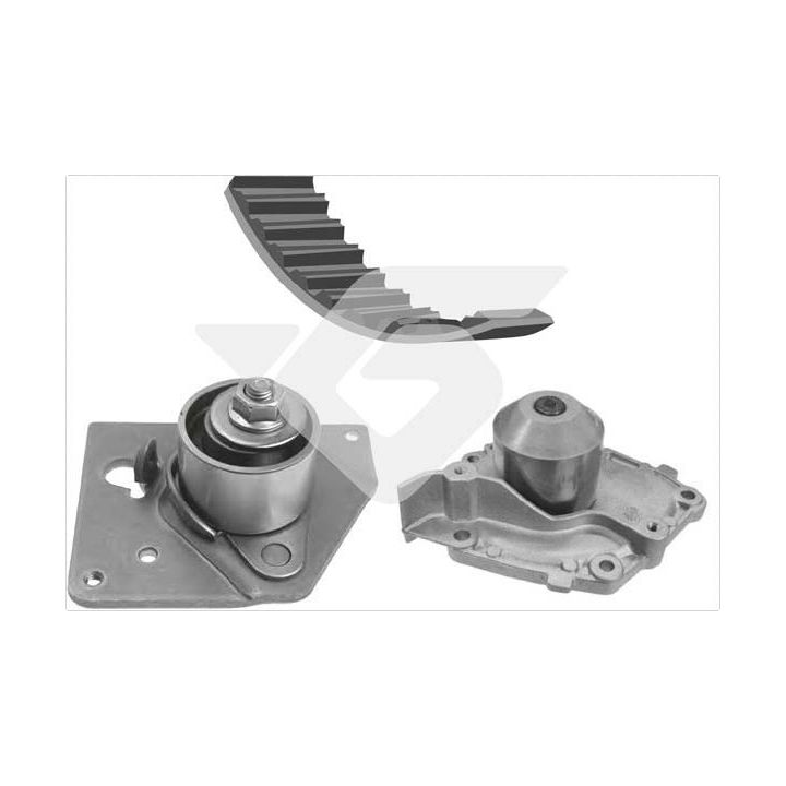 Vandens siurblio ir paskirstymo diržo komplektas HUTCHINSON KH 151WP55