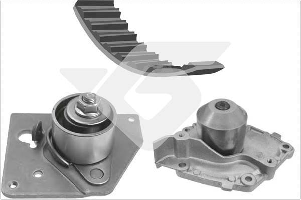 Vandens siurblio ir paskirstymo diržo komplektas HUTCHINSON KH 151WP55