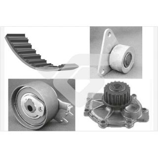 Vandens siurblio ir paskirstymo diržo komplektas HUTCHINSON KH 154WP22