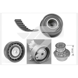 Vandens siurblio ir paskirstymo diržo komplektas HUTCHINSON KH 158WP19