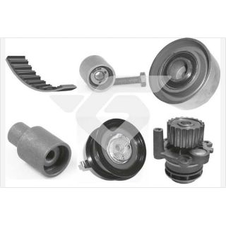 Vandens siurblio ir paskirstymo diržo komplektas HUTCHINSON KH 160WP52