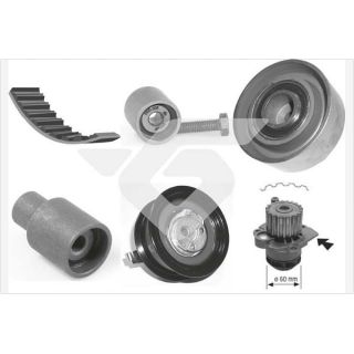 Vandens siurblio ir paskirstymo diržo komplektas HUTCHINSON KH 160WP58