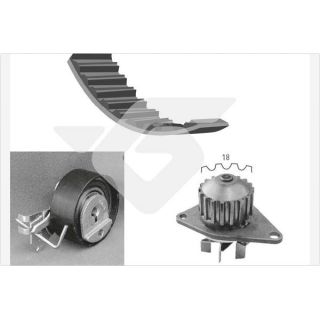 Vandens siurblio ir paskirstymo diržo komplektas HUTCHINSON KH 161WP48