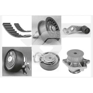 Vandens siurblio ir paskirstymo diržo komplektas HUTCHINSON KH 163WP32